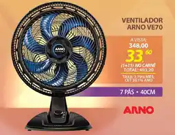 Lojas Cem Ventilador arno ve70 oferta