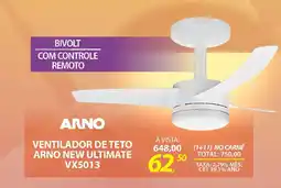 Lojas Cem Ventilador de teto arno new ultimate oferta