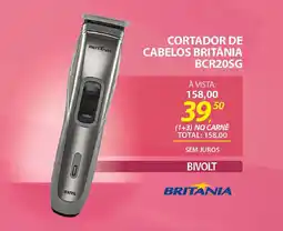 Lojas Cem Cortador de cabelos britânia BCR20SG oferta