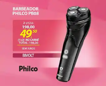 Lojas Cem Barbeador philco pb08 oferta