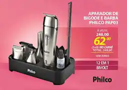 Lojas Cem Aparador de bigode e barba philco pap03 oferta