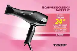 Lojas Cem Secador de cabelos taiff easy oferta