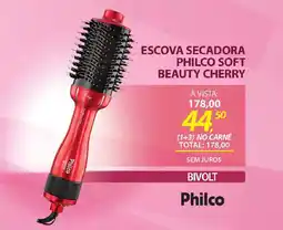 Lojas Cem Escova secadora philco soft beauty cherry oferta