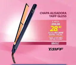 Lojas Cem Chapa alisadora taiff gloss oferta