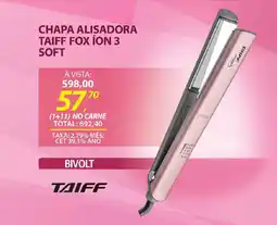 Lojas Cem Chapa alisadora taiff fox íon 3 soft oferta