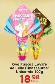Rossi Supermercado Ovo Páscoa Lovare ao Leite Dinossauros/ Unicómio oferta