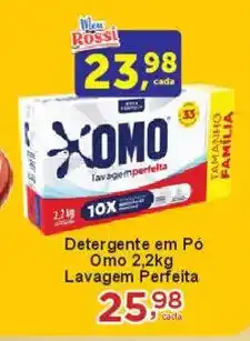 Rossi Supermercado Detergente em Pó Omo Lavagem Perfeita oferta