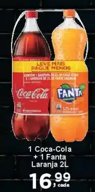 Rossi Supermercado 1 Coca-Cola +1 Fanta Laranja oferta