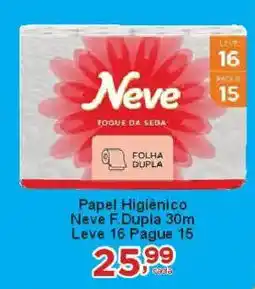 Rossi Supermercado Papel Higiênico Neve F.Dupla 30m oferta
