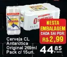 Rossi Supermercado Cerveja CL Antarctica Original oferta