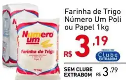Extrabom Supermercados Farinha de Trigo Número Um Poli ou Papel oferta