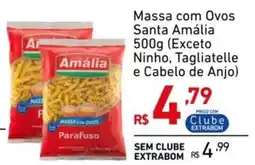 Extrabom Supermercados Massa com Ovos Santa Amália oferta