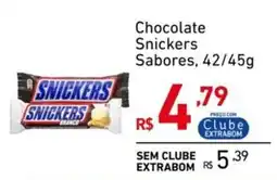 Extrabom Supermercados Chocolate Snickers Sabores, oferta
