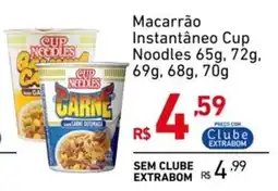 Extrabom Supermercados Macarrão Instantâneo Cup Noodles oferta