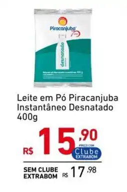 Extrabom Supermercados Leite em Pó Piracanjuba Instantâneo Desnatado oferta