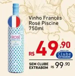 Extrabom Supermercados Vinho Francês Rosé Piscine oferta