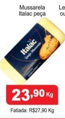 Calvo Atacadista Mussarela Italac peca 1kg oferta
