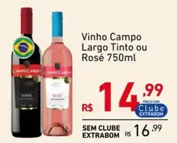 Extrabom Supermercados Vinho Campo Largo Tinto ou Rosé oferta
