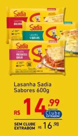 Extrabom Supermercados Lasanha Sadia Sabores oferta