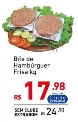 Extrabom Supermercados Bife de Hambúrguer Frisa oferta