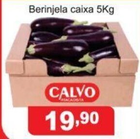 Calvo Atacadista Berinjela caixa 5kg oferta