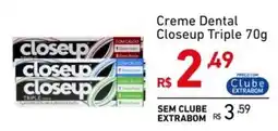 Extrabom Supermercados Creme Dental Closeup Triple oferta