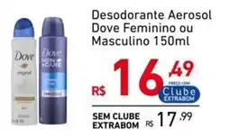 Extrabom Supermercados Desodorante Aerosol Dove Feminino ou Masculino oferta