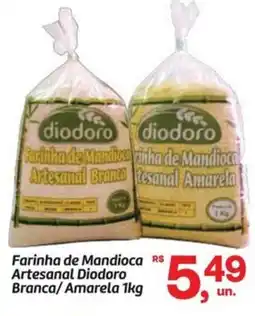 Fort Atacadista Farinha de Mandioca Artesanal Diodoro Branca/Amarela oferta