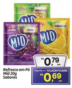 Fort Atacadista Refresco em Pó Mid Sabores oferta