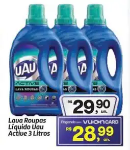 Fort Atacadista Lava Roupas Líquido Uau Active oferta