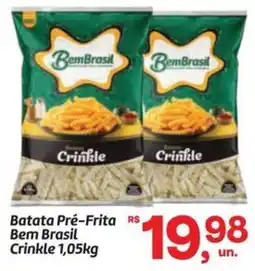 Fort Atacadista Batata Pré-Frita Bem Brasil Crinkle oferta