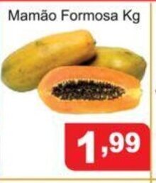 Calvo Atacadista Mamao formosa 1kg oferta