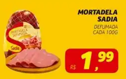 Supermercado Cubatao Mortadela sadia defumada cada oferta