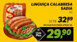 Supermercado Cubatao Linguiça calabresa sadia oferta