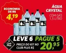 Supermercado Cubatao Água crystal com gás oferta