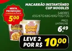 Supermercado Cubatao Macarrão instantâneo cup noodles oferta