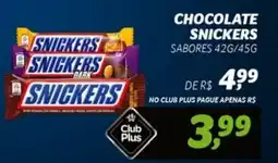 Supermercado Cubatao Chocolate snickers oferta