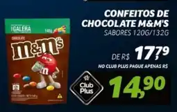 Supermercado Cubatao Confeitos de chocolate m&m's oferta