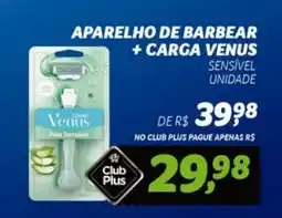 Supermercado Cubatao Aparelho de barbear + carga venus sensível oferta