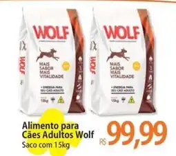 Atacadão Alimento para Cães Adultos Wolf Saco oferta