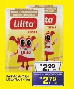 Fort Atacadista Farinha de Trigo Lilita Tipo 1 oferta