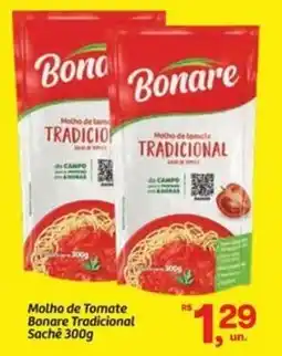 Fort Atacadista Molho de Tomate Bonare Tradicional Sachê oferta
