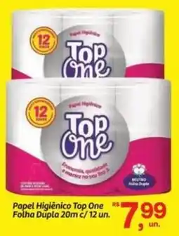 Fort Atacadista Papel Higiênico Top One Folha Dupla 20m c/12 un. oferta
