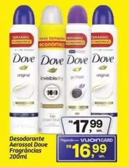 Fort Atacadista Desodorante Aerossol Dove Fragrâncias oferta