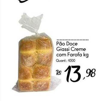 Giassi Supermercados Pão Doce Giassi Creme Com Farofa oferta