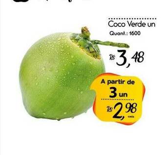 Giassi Supermercados Coco Verde Un oferta