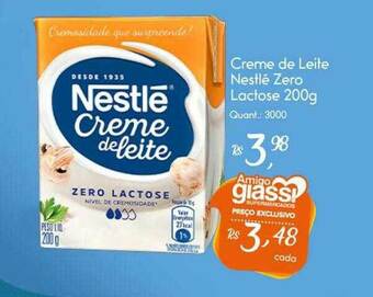 Giassi Supermercados Creme De Leite Nestlé Zero Lactose oferta