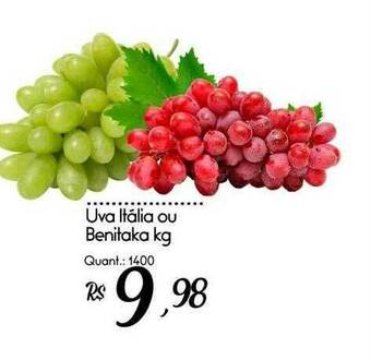 Giassi Supermercados Uva Itália Ou Benitaka oferta