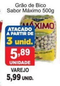 Grao de Bico Sabor Maximo 500g