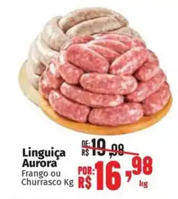Supermercados Mateus Linguiça Aurora Frango ou Churrasco oferta